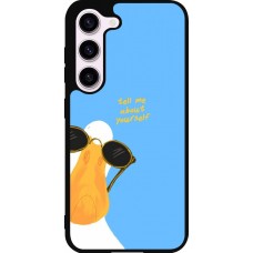 Samsung Galaxy S23 FE Case Hülle - Silikon schwarz Tell me about yourself Summer 2026