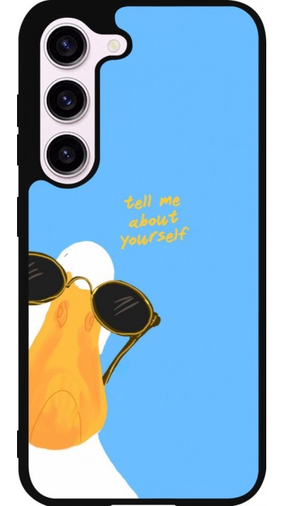 Coque Samsung Galaxy S23 FE - Silicone rigide noir Tell me about yourself Summer 2026