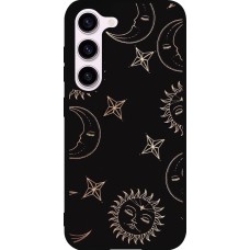 Coque Samsung Galaxy S23 FE - Silicone rigide noir Suns and Moons