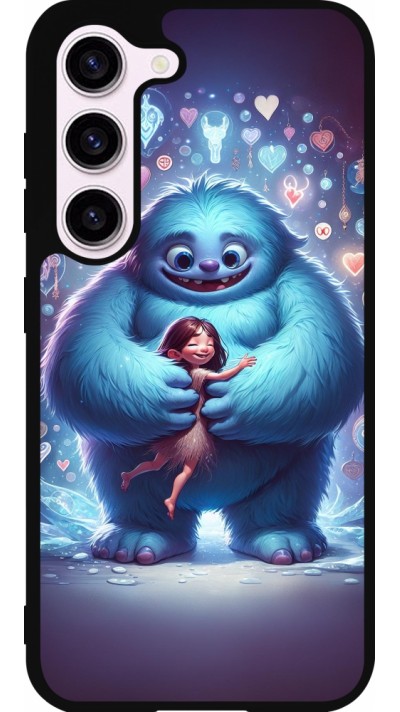 Coque Samsung Galaxy S23 FE - Silicone rigide noir Valentine 2024 Fluffy Love