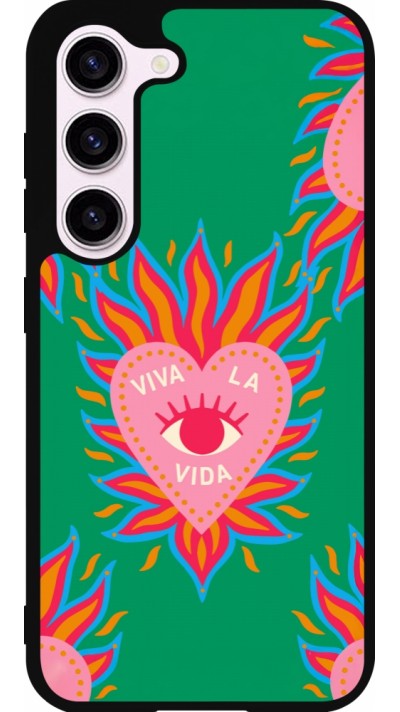 Samsung Galaxy S23 FE Case Hülle - Silikon schwarz Viva la vida 2026
