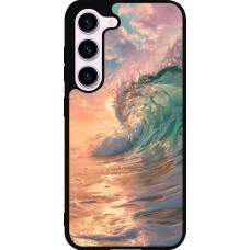 Coque Samsung Galaxy S23 FE - Silicone rigide noir Wave Sunset