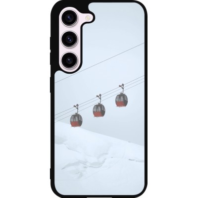 Samsung Galaxy S23 FE Case Hülle - Silikon schwarz Winter 22 ski lift