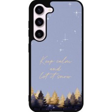 Coque Samsung Galaxy S23 FE - Silicone rigide noir Winter 25 Winter illustration of trees