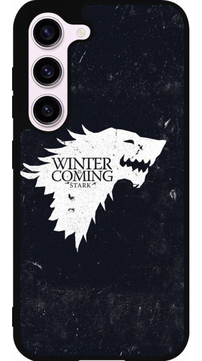 Coque Samsung Galaxy S23 FE - Silicone rigide noir Winter is coming Stark