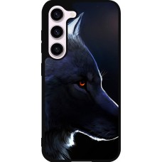 Coque Samsung Galaxy S23 FE - Silicone rigide noir Wolf Shape
