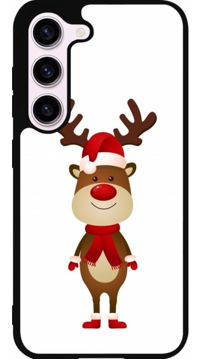 Samsung Galaxy S23 FE Case Hülle - Silikon schwarz Christmas 22 reindeer