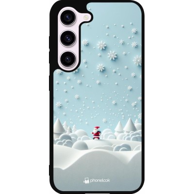 Samsung Galaxy S23 FE Case Hülle - Silikon schwarz Weihnachten 2023 Kleiner Vater Schneeflocke