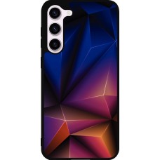 Coque Samsung Galaxy S23+ - Silicone rigide noir Abstract Triangles 