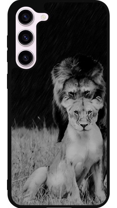 Samsung Galaxy S23+ Case Hülle - Silikon schwarz Angry lions