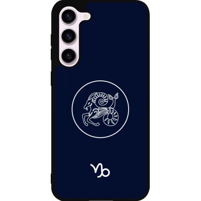 Samsung Galaxy S23+ Case Hülle - Silikon schwarz Astrologie Steinbock