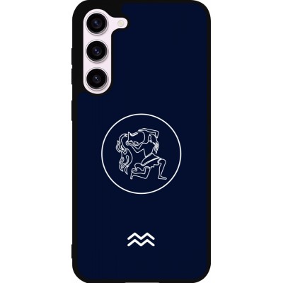 Samsung Galaxy S23+ Case Hülle - Silikon schwarz Astrologie Wassermann