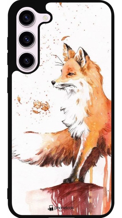 Samsung Galaxy S23+ Case Hülle - Silikon schwarz Autumn 21 Fox