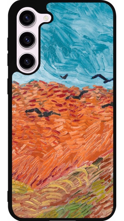 Coque Samsung Galaxy S23+ - Silicone rigide noir Autumn 22 Van Gogh style