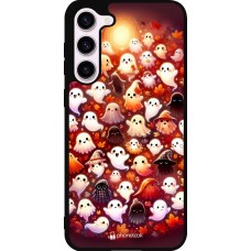 Coque Samsung Galaxy S23+ - Silicone rigide noir Fantômes automne mignons