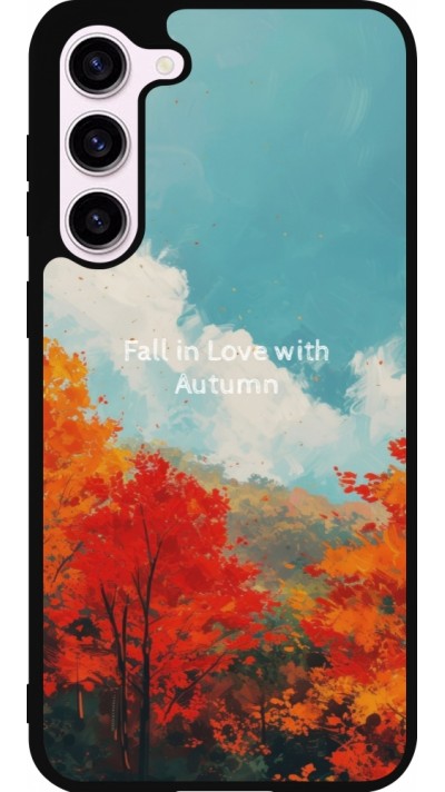 Samsung Galaxy S23+ Case Hülle - Silikon schwarz Autumn 25 Fall in love