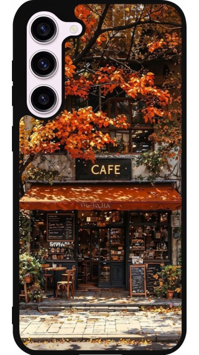 Samsung Galaxy S23+ Case Hülle - Silikon schwarz Autumn 25 Coffee shop