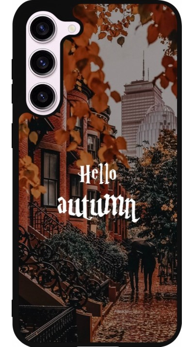 Samsung Galaxy S23+ Case Hülle - Silikon schwarz Autumn 25 Hello autumn