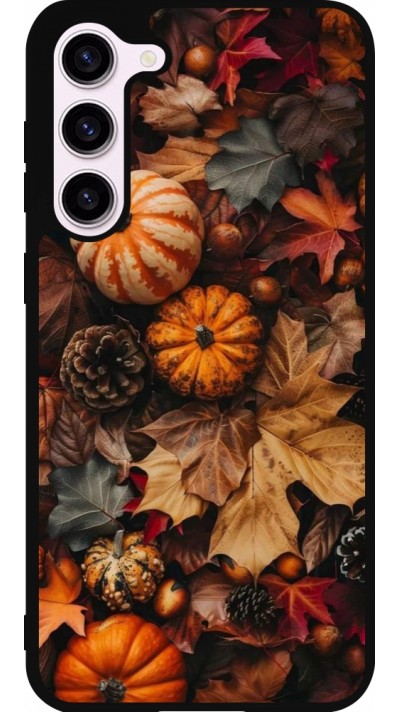 Samsung Galaxy S23+ Case Hülle - Silikon schwarz Autumn 25 Pumpkin