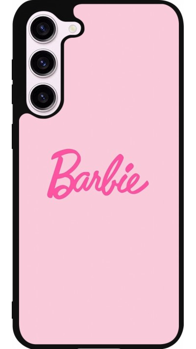 Coque Samsung Galaxy S23+ - Silicone rigide noir Barbie Text