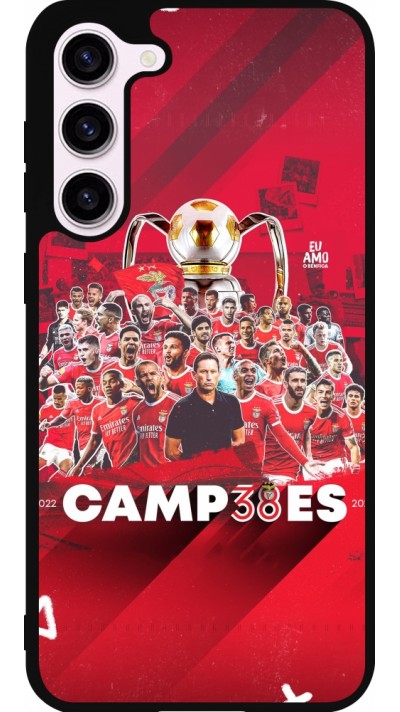 Coque Samsung Galaxy S23+ - Silicone rigide noir Benfica Campeoes 2023