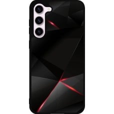 Samsung Galaxy S23+ Case Hülle - Silikon schwarz Black Red Lines