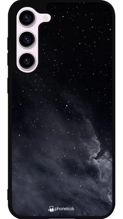 Coque Samsung Galaxy S23+ - Silicone rigide noir Black Sky Clouds
