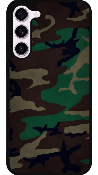 Coque Samsung Galaxy S23+ - Silicone rigide noir Camouflage 3