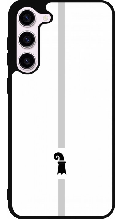 Samsung Galaxy S23+ Case Hülle - Silikon schwarz Kanton BS weiss