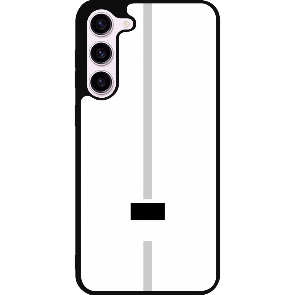 Samsung Galaxy S23+ Case Hülle - Silikon schwarz Kanton FR weiss