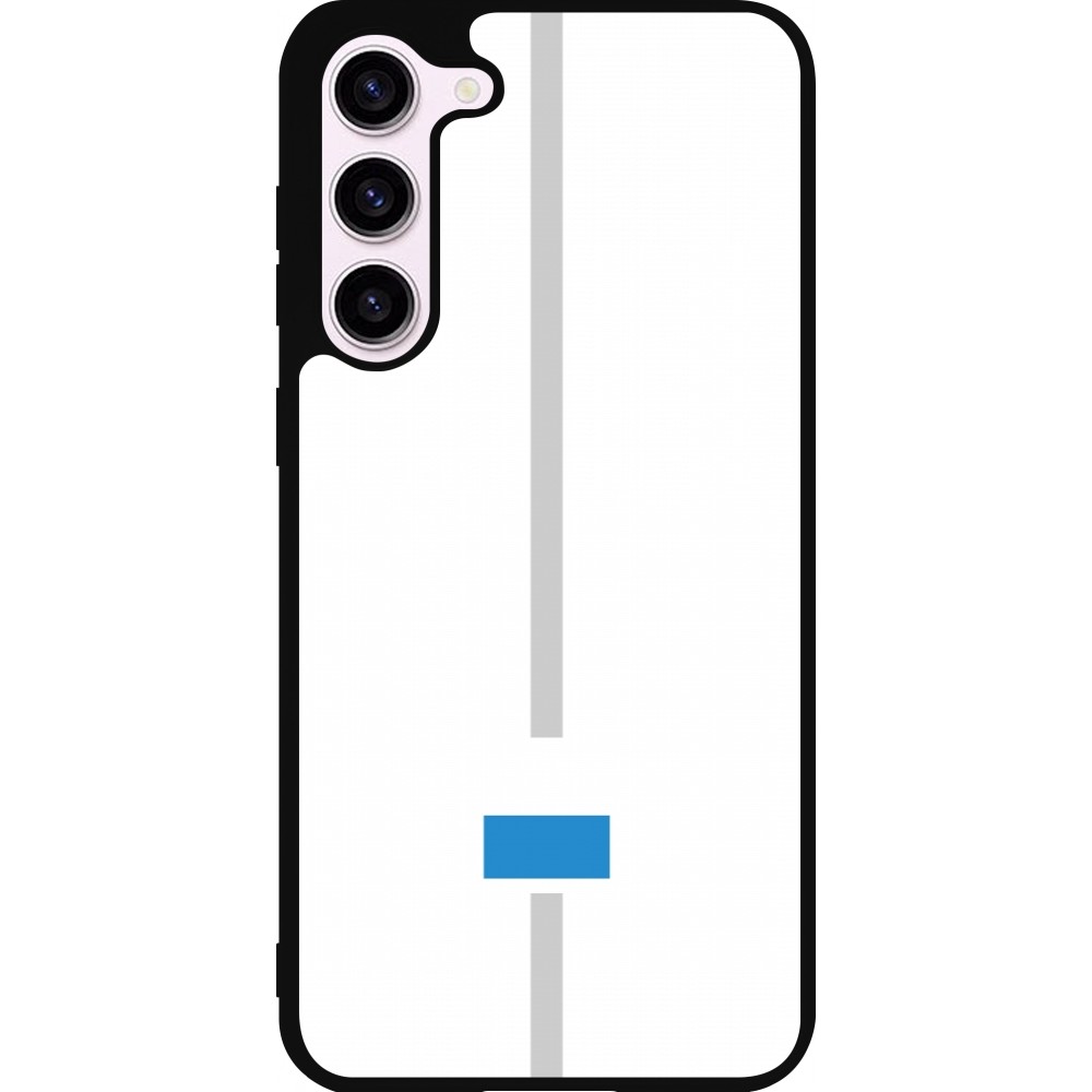 Samsung Galaxy S23+ Case Hülle - Silikon schwarz Kanton LU weiss