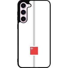 Samsung Galaxy S23+ Case Hülle - Silikon schwarz Kanton SZ weiss