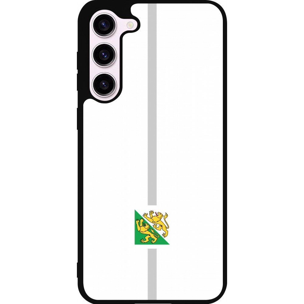Samsung Galaxy S23+ Case Hülle - Silikon schwarz Kanton TG weiss