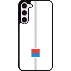 Coque Samsung Galaxy S23+ - Silicone rigide noir Canton TI blanc
