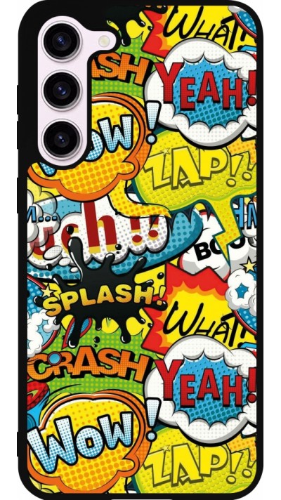 Coque Samsung Galaxy S23+ - Silicone rigide noir Cartoons slogans