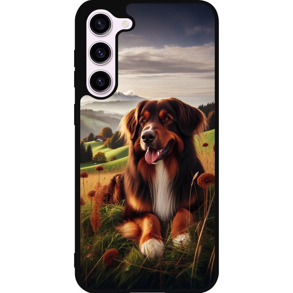 Samsung Galaxy S23+ Case Hülle - Silikon schwarz Hund Land Schweiz
