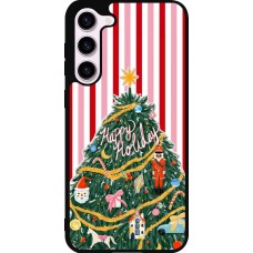 Samsung Galaxy S23+ Case Hülle - Silikon schwarz Christmas 25 Happy Holiday