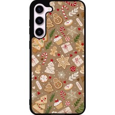 Samsung Galaxy S23+ Case Hülle - Silikon schwarz Christmas 25 Pattern Ginger Cookie