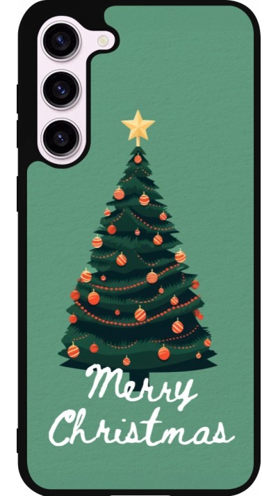 Samsung Galaxy S23+ Case Hülle - Silikon schwarz Christmas 25 Xmas Tree