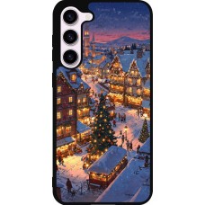 Coque Samsung Galaxy S23+ - Silicone rigide noir Christmas 25 Xmas Village