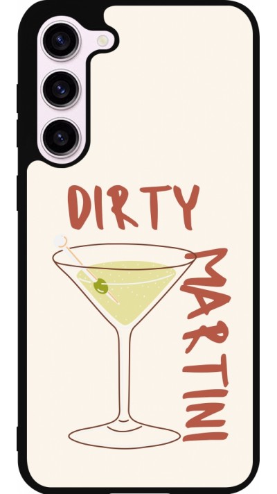 Coque Samsung Galaxy S23+ - Silicone rigide noir Cocktail Dirty Martini