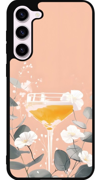 Coque Samsung Galaxy S23+ - Silicone rigide noir Cocktail Flowers