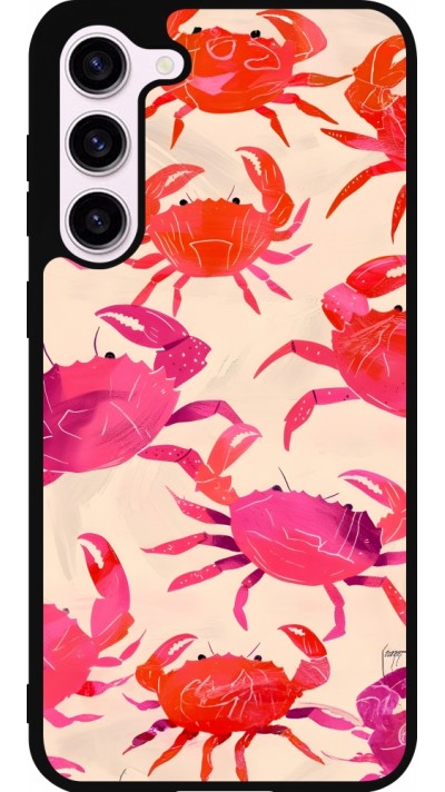 Samsung Galaxy S23+ Case Hülle - Silikon schwarz Crabs Paint
