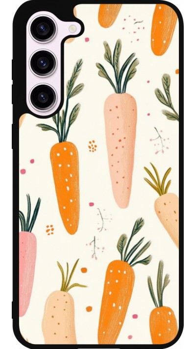 Samsung Galaxy S23+ Case Hülle - Silikon schwarz Easter 2026 Illustration carrots