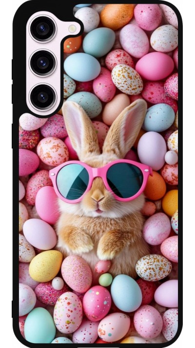 Samsung Galaxy S23+ Case Hülle - Silikon schwarz Easter 2026 Rabbit fun