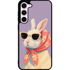 Samsung Galaxy S23+ Case Hülle - Silikon schwarz Easter 2026 Rabbit with scarf