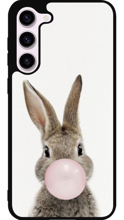 Coque Samsung Galaxy S23+ - Silicone rigide noir Easter 2023 bubble gum bunny