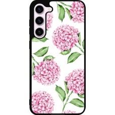 Coque Samsung Galaxy S23+ - Silicone rigide noir Easter 2024 pink flowers