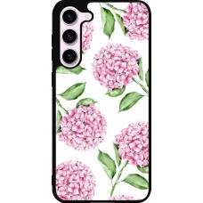 Samsung Galaxy S23+ Case Hülle - Silikon schwarz Easter 2024 pink flowers