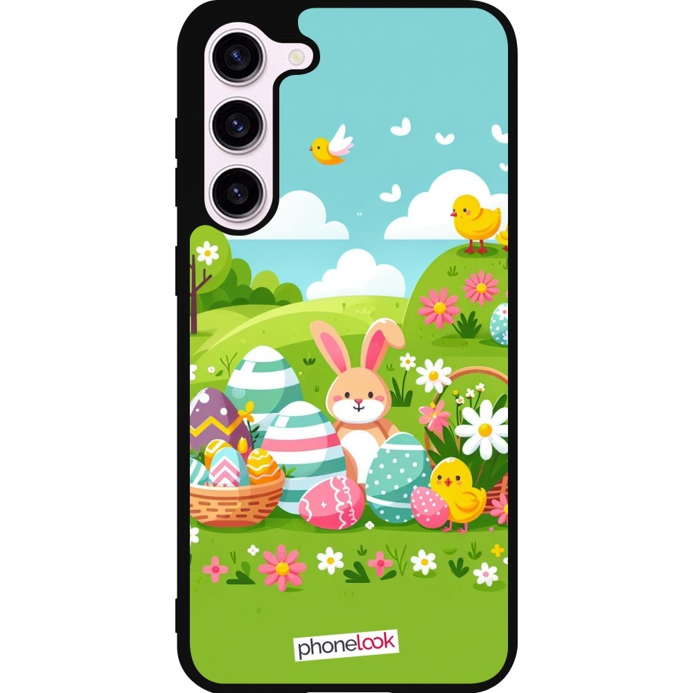 Samsung Galaxy S23+ Case Hülle - Silikon schwarz Ostern 2025 Gruen
